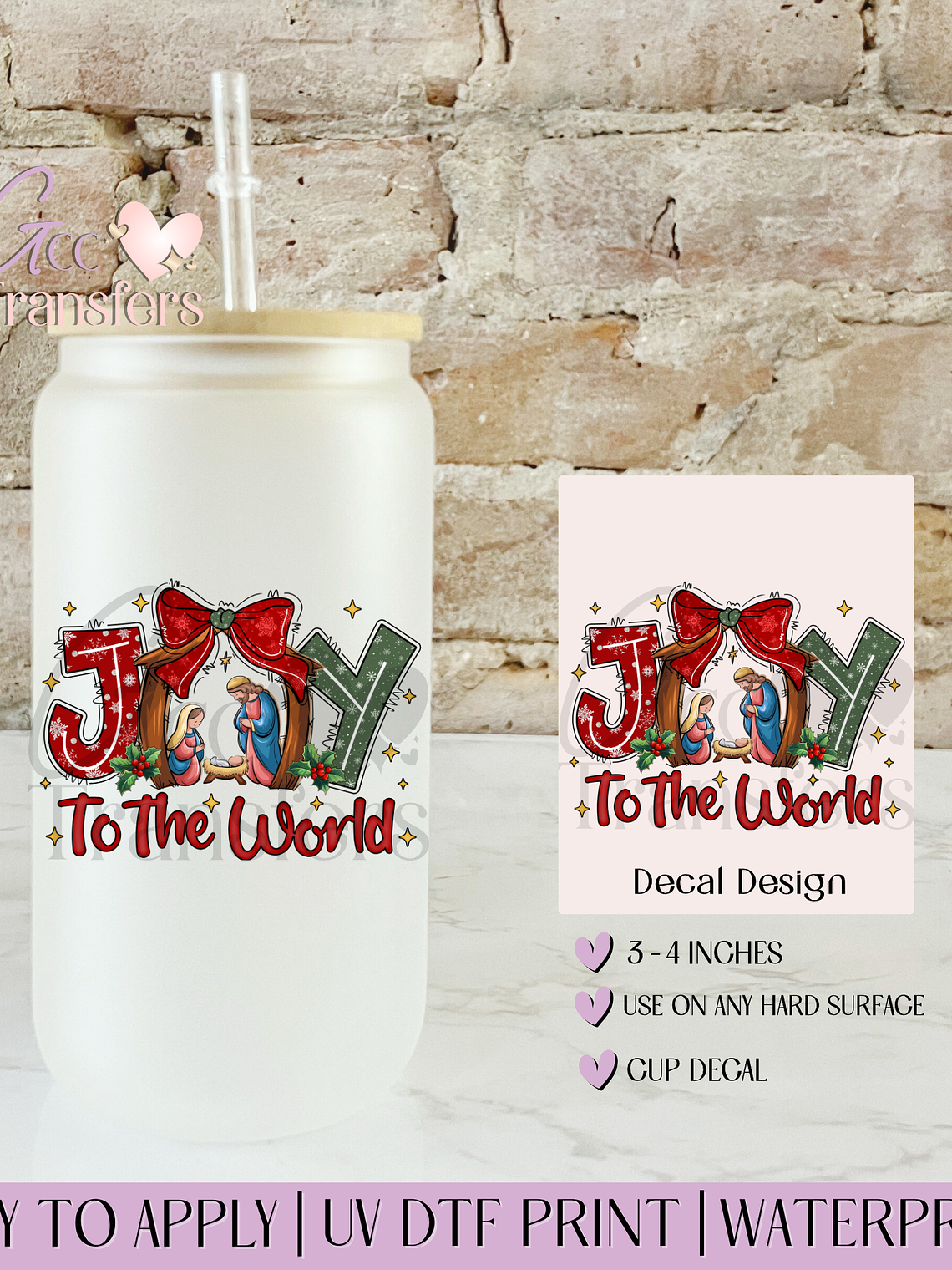 Joy To The World - Decal UVDTF 1