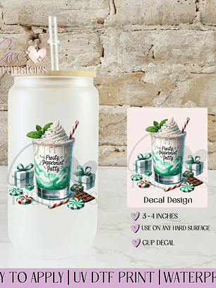 Frosty Peppermint Patty Drink - Decal UVDTF