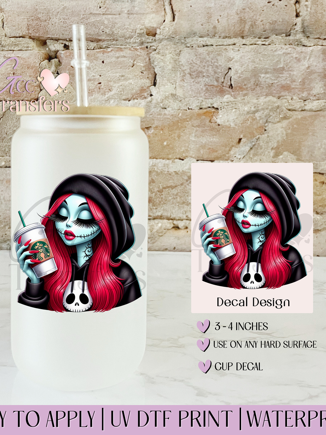 Sally Red Hair - Decal UVDTF 1