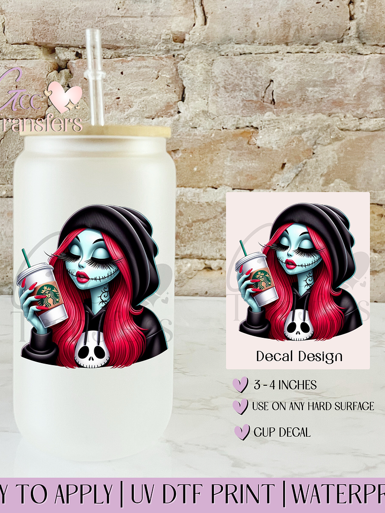 Sally Red Hair - Decal UVDTF 1