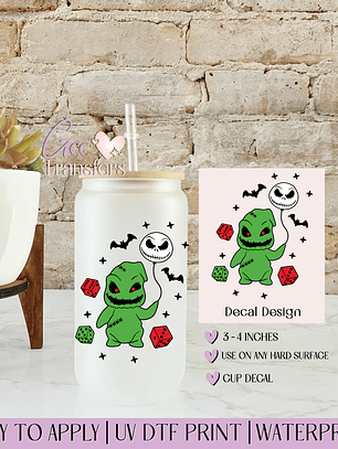 Boogie Halloween Red Dices - Decal UVDTF