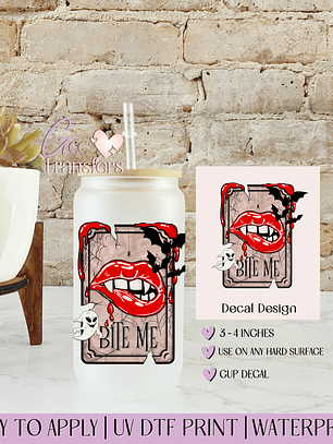 Bite Me Lips - Decal UVDTF