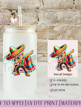 Dabbing Boy Cinco de Mayo - Decal UVDTF