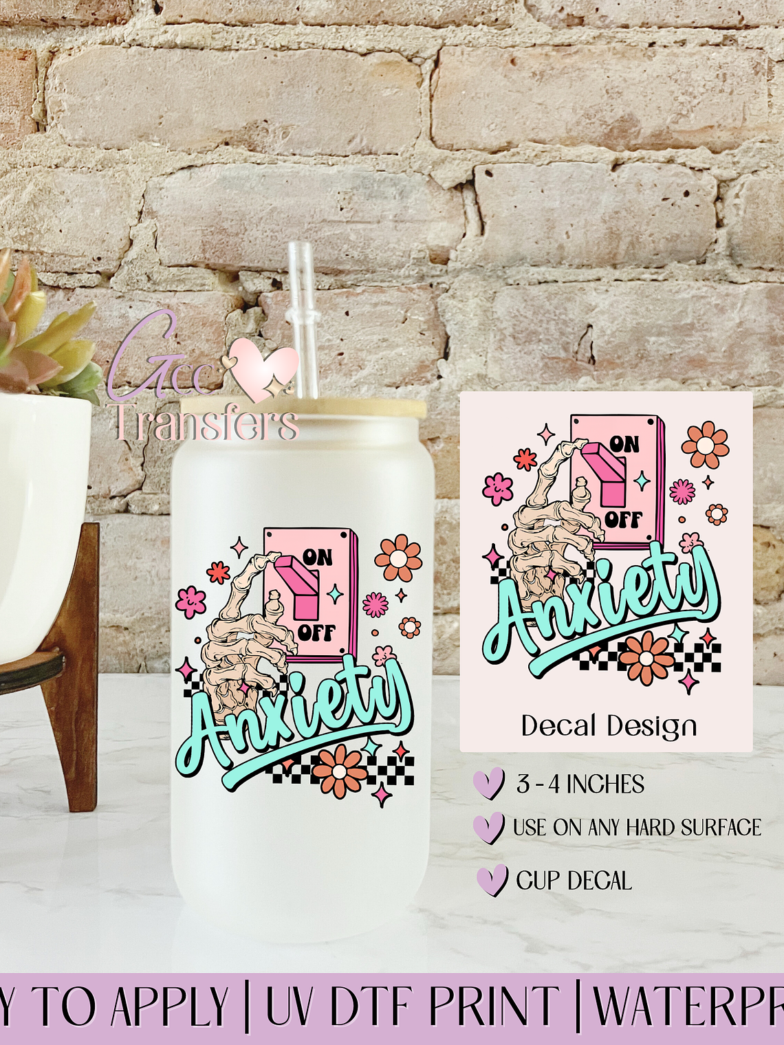 Anxiety Off - Decal UVDTF 1