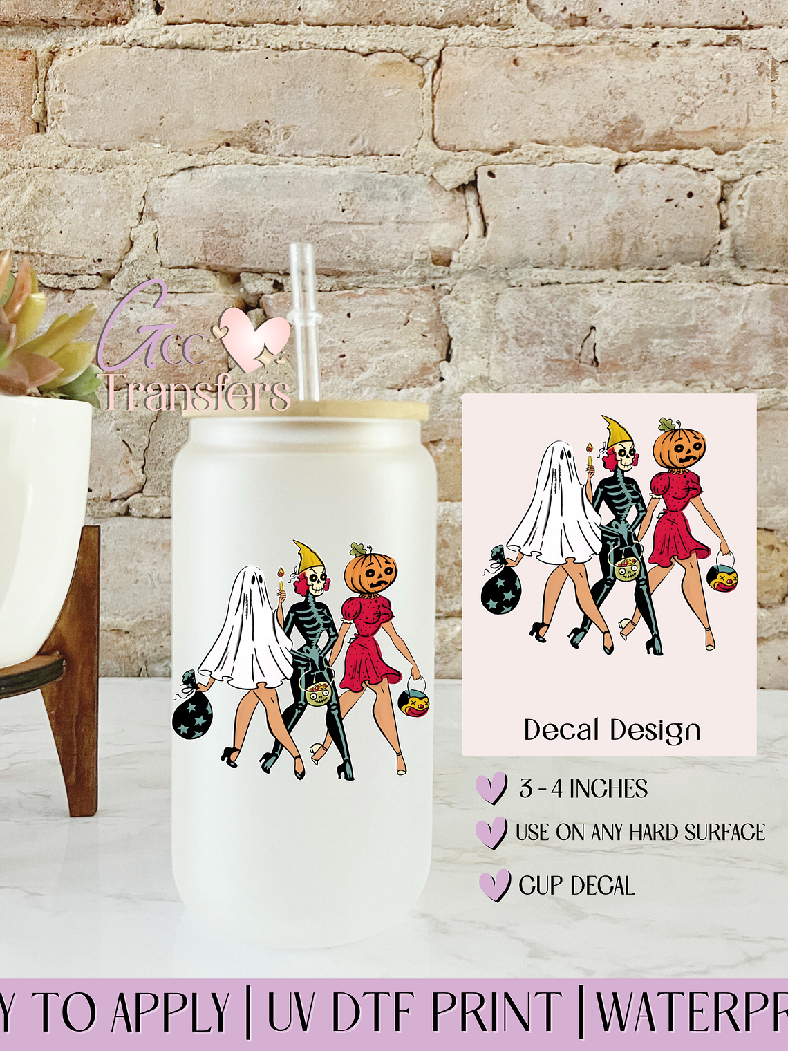 90's Halloween Ghouls - Decal UVDTF 1