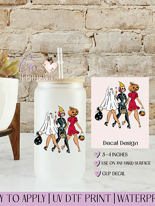 90's Halloween Ghouls - Decal UVDTF