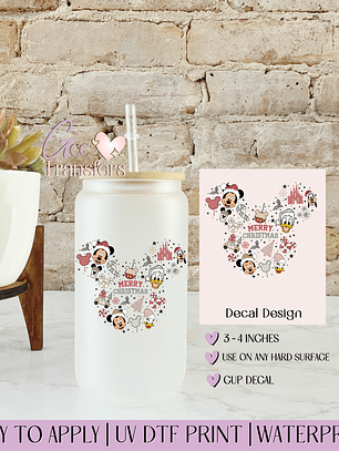 Wonderland Merry Christmas- Decal UVDTF