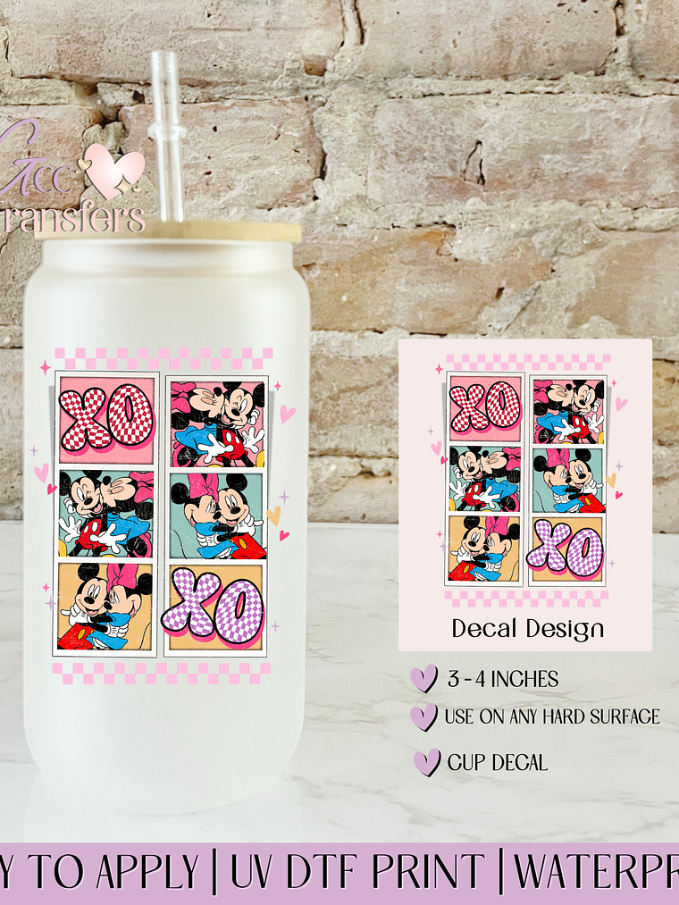 XoXo Cartoons Mice - Decal UVDTF 1