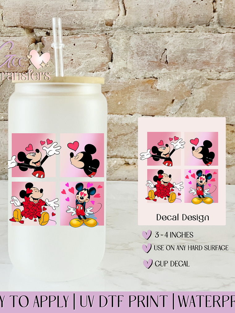 Wonderland Love Characters - Decal UVDTF 1