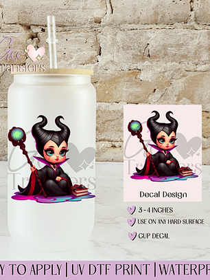 Baby Malicious Villain Books - Decal UVDTF