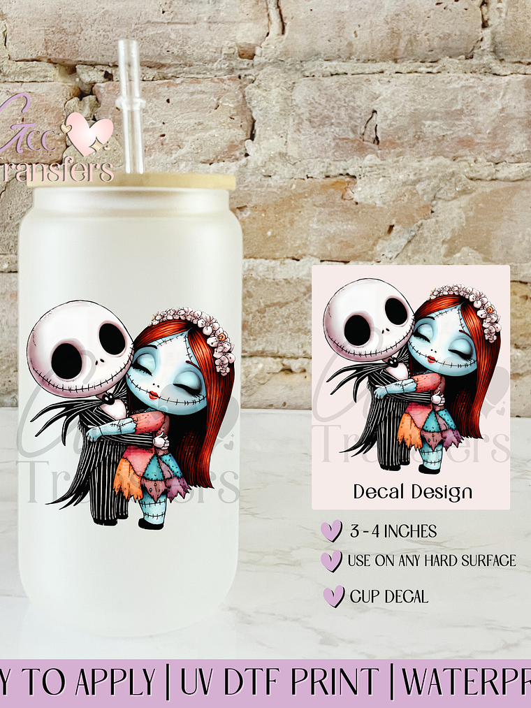 Babies Love in the Shadows Hugging - Decal UVDTF 1