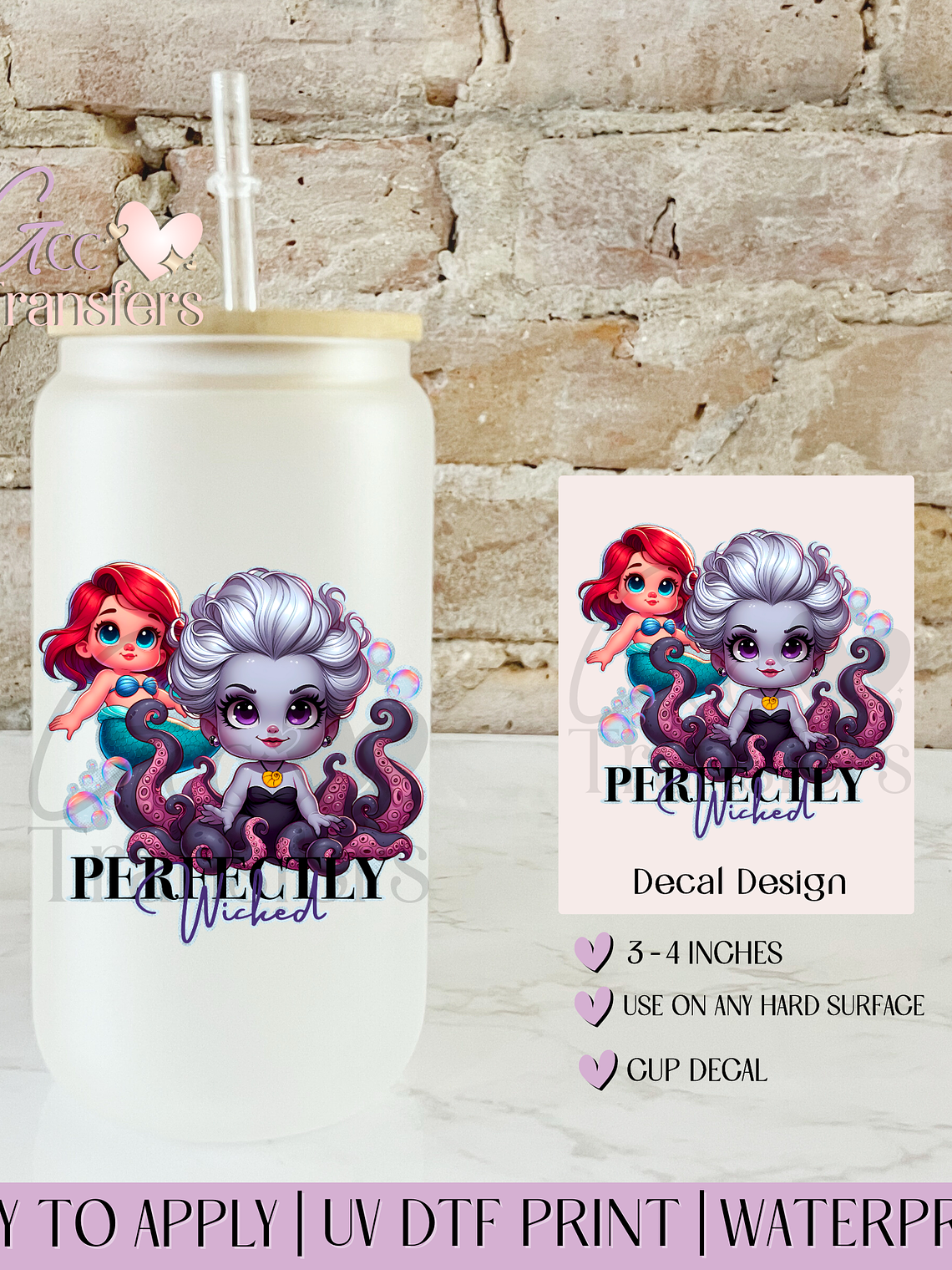 Baby Villains Octopus Purple - Decal UVDTF 1