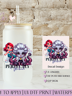 Baby Villains Octopus Purple - Decal UVDTF