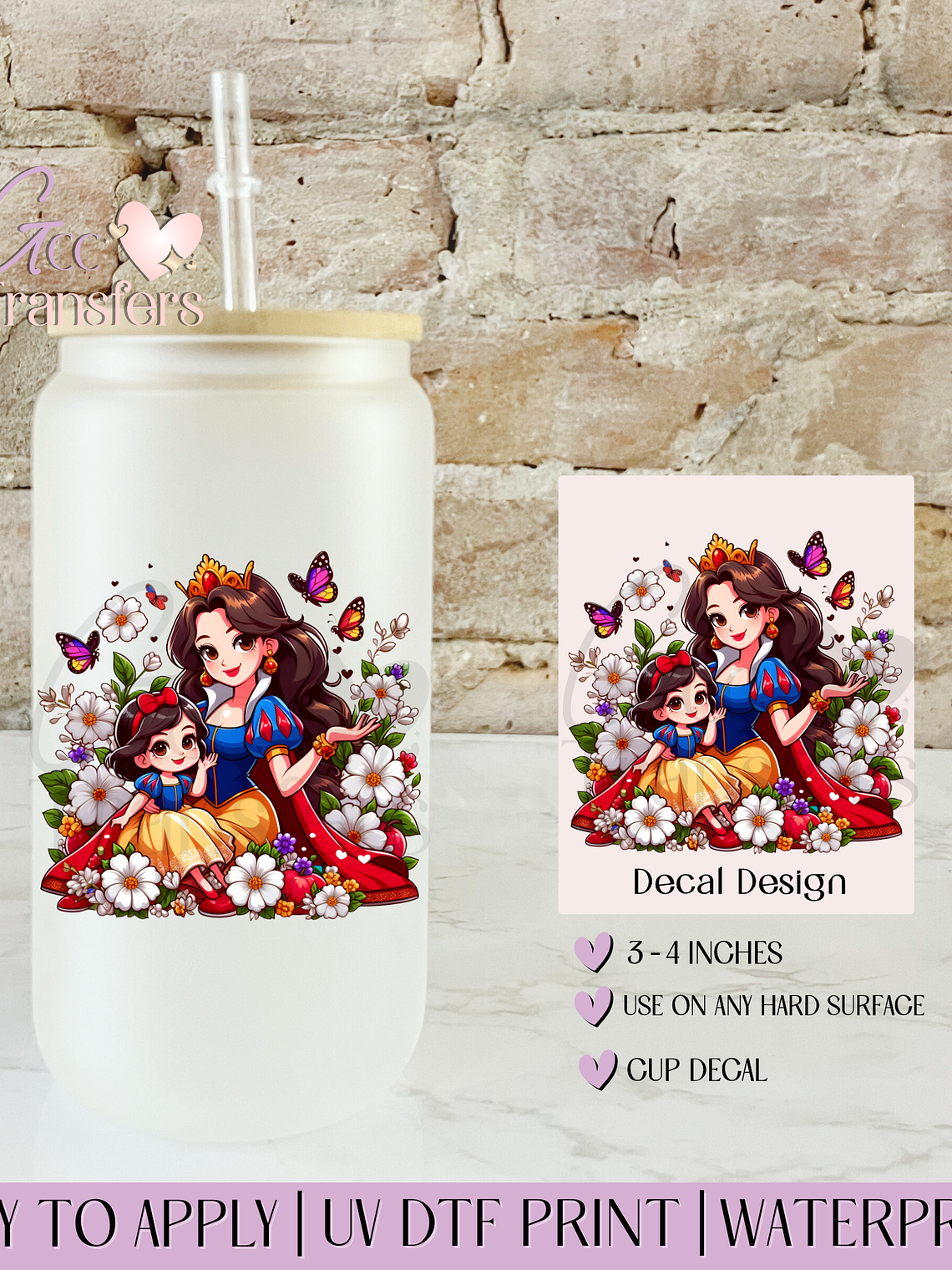 Apple Blossom Tale Mom & Daughter - Decal UVDTF 1