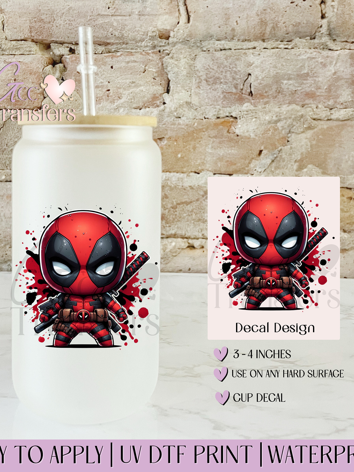 Baby Red Suit Rebel - Decal UVDTF 1