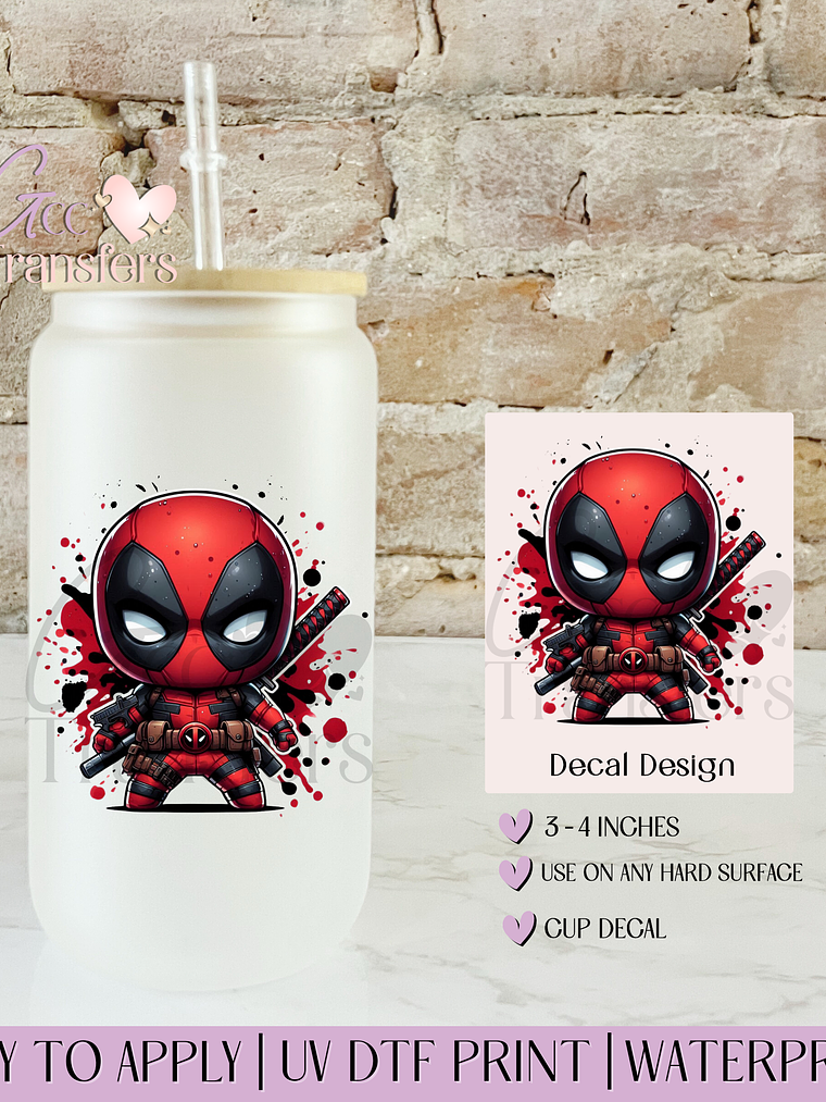 Baby Red Suit Rebel - Decal UVDTF 1