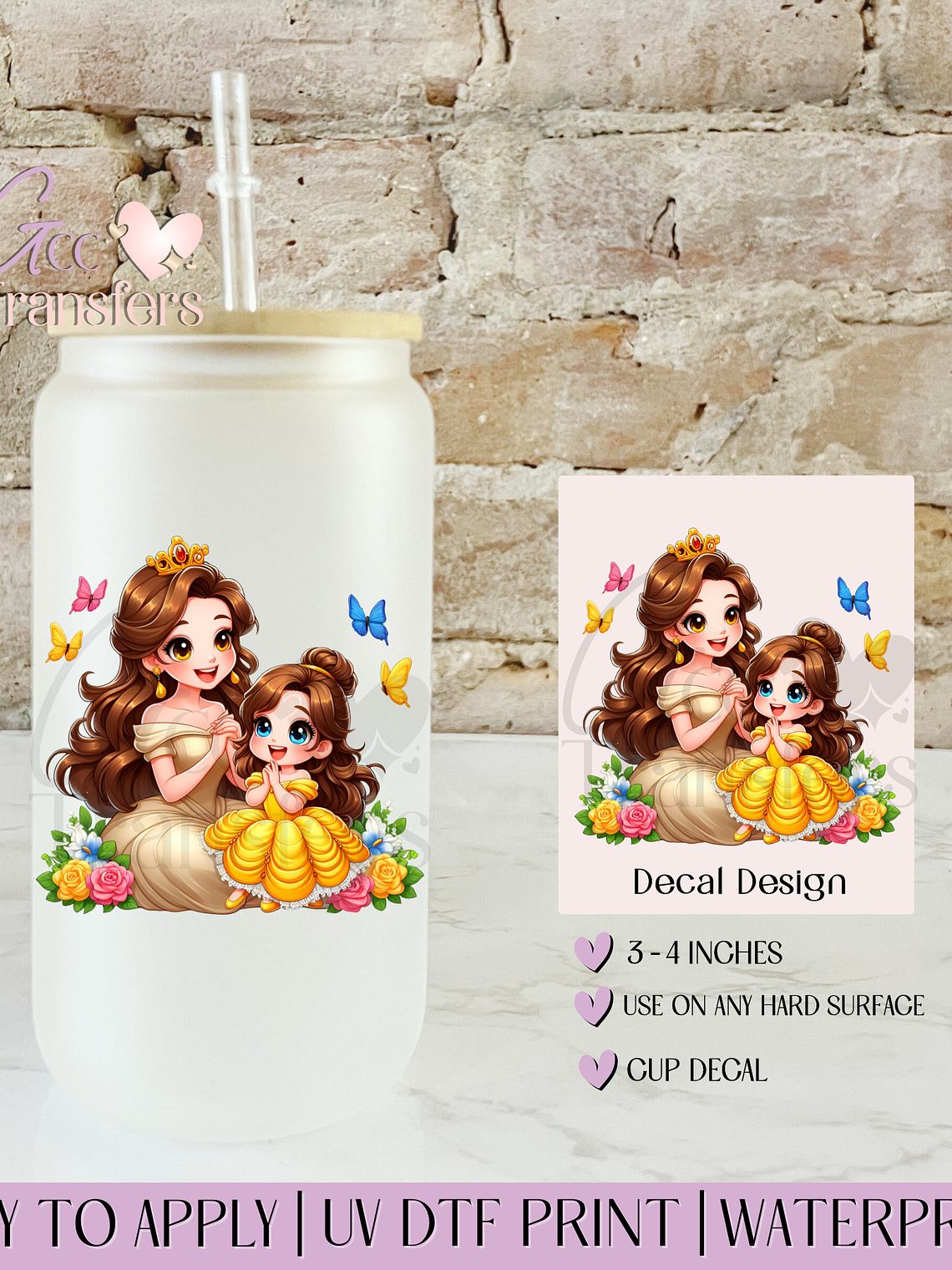 Beauty Duchess Mom & Daughter - Decal UVDTF 1