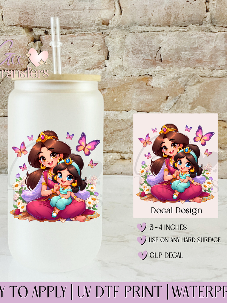Arabic Duchess Mom & Daughter - Decal UVDTF 1