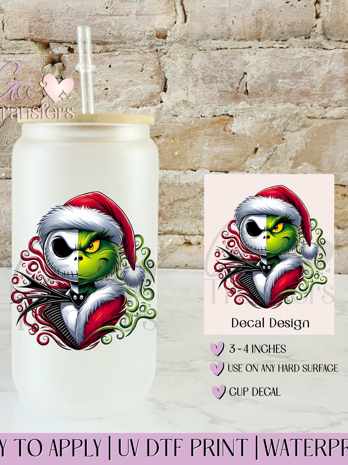 Halloween Christmas Duo - Decal UVDTF 1