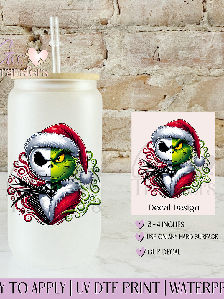 Halloween Christmas Duo - Decal UVDTF 1