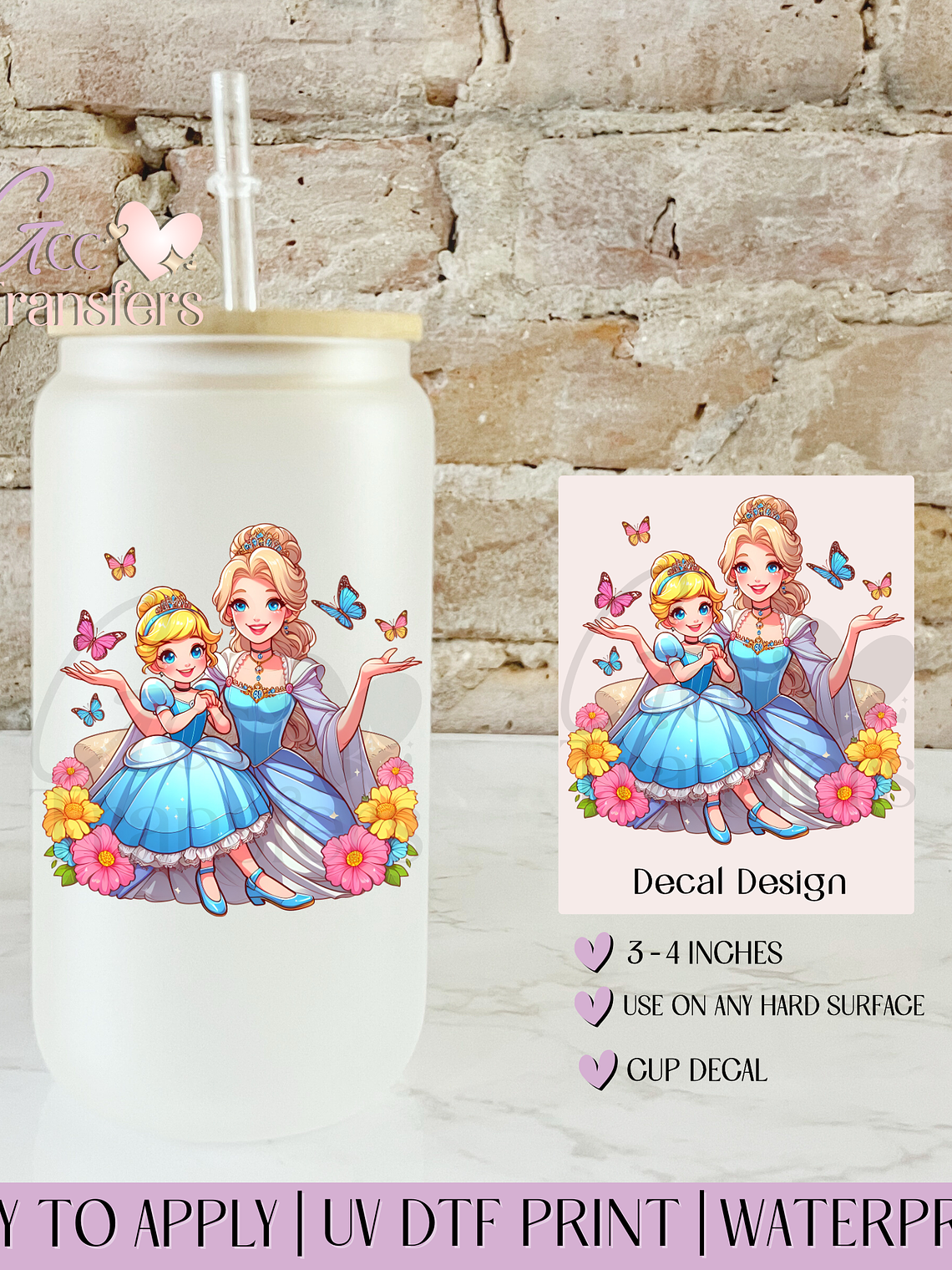 The Royal Waltz Mom & Daughter - Decal UVDTF 1