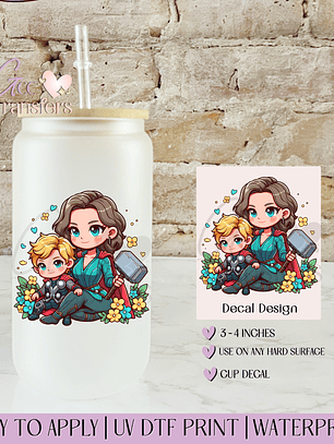 Hammer of the Storm Mom & Son - Decal UVDTF