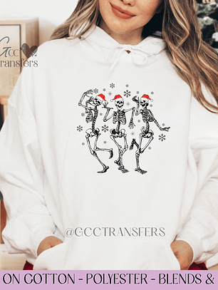 Dancing Skeleton - Full Color DTF Transfer