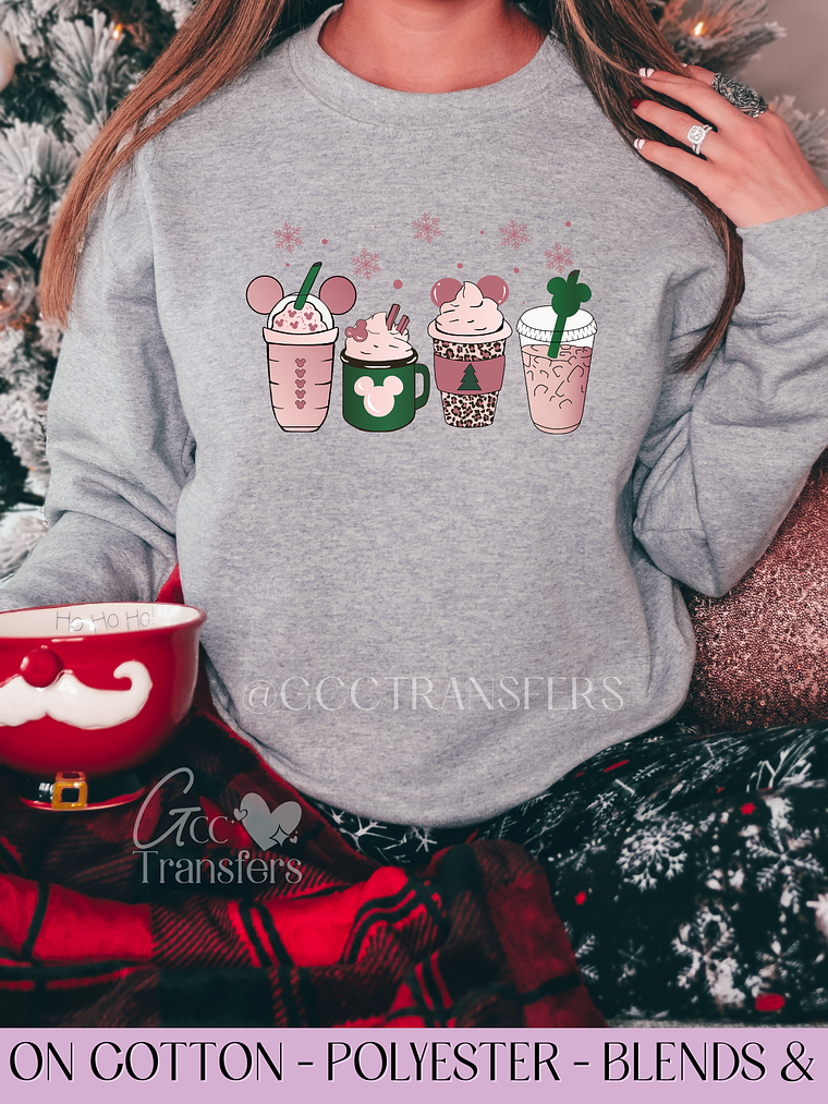 Magic Pink Coffee - Full Color DTF Transfer 1