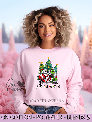 Jack And Grinch Friends - Full Color DTF Transfer