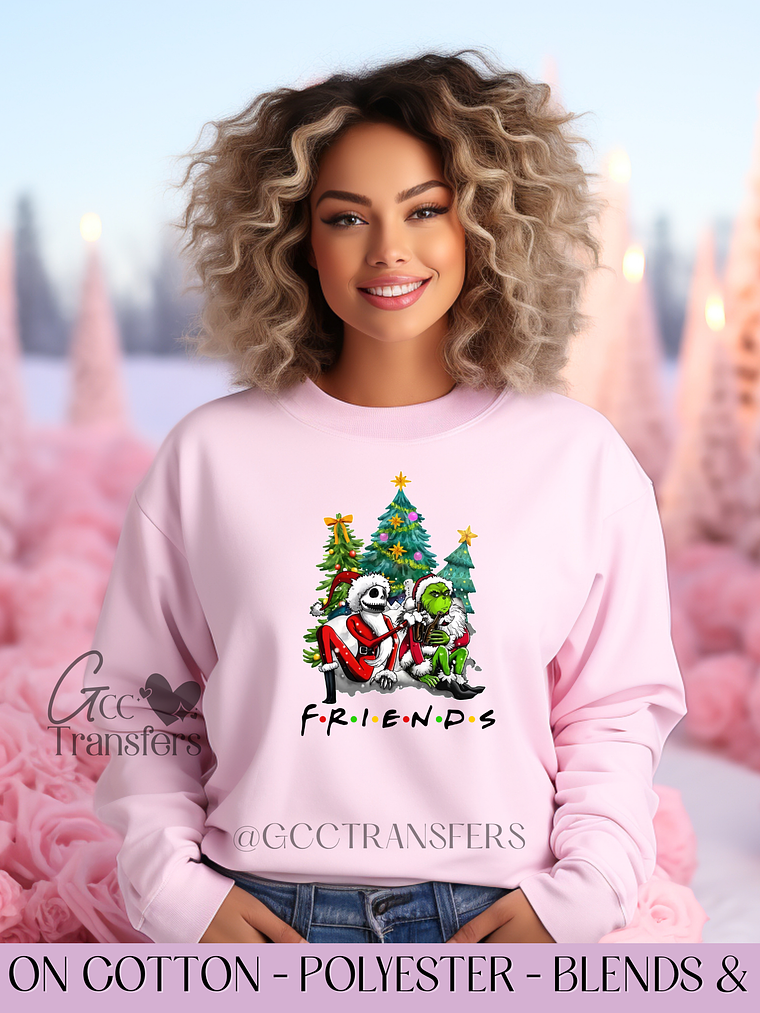 Jack And Grinch Friends - Full Color DTF Transfer 1