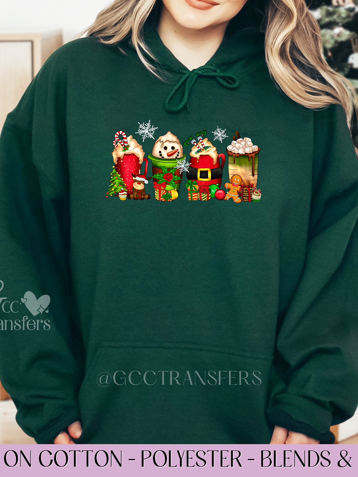 Snowman Christmas Coffee - Full Color DTF Transfer 1