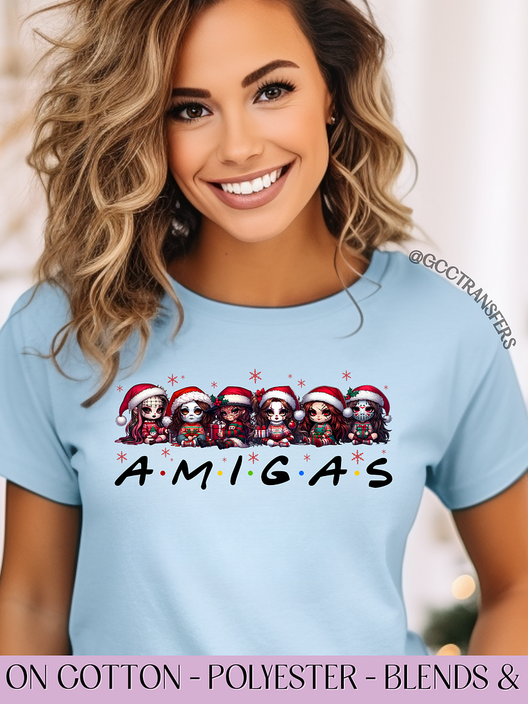 Amigas Bad Girls Christmas - Full Color DTF Transfer 1