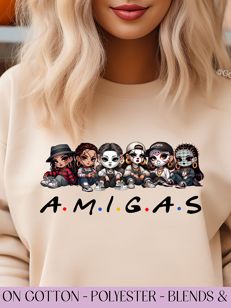 Amigas Mean Girls Halloween - Full Color DTF Transfer 1