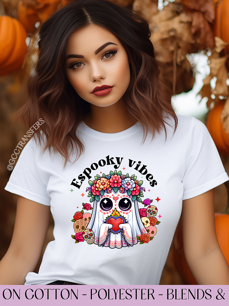 Espooky Vibes Ghost Conchas - Full Color DTF Transfer 1