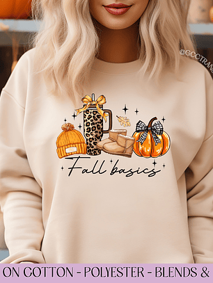 Fall Basics Boujee - Full Color DTF Transfer