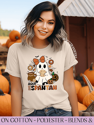 Aqui Espantan Spooky Conchas - Full Color DTF Transfer