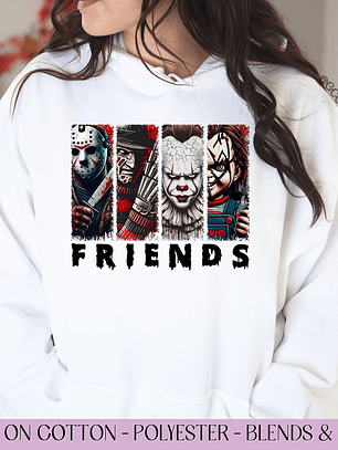 Horror Characters Halloween  - Full Color DTF Transfer