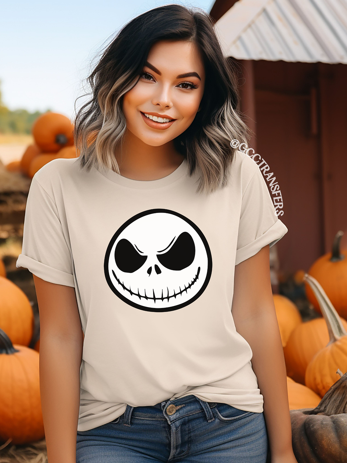 Nightmare Character Face - Full Color DTF Transfer 1