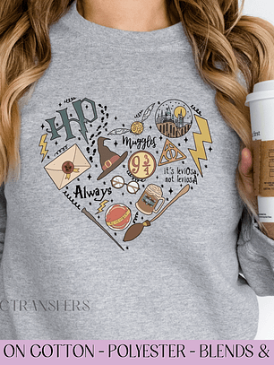 Wizard Heart - Full Color DTF Transfer