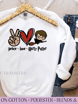 Peace Love Harrry- Full Color DTF Transfer
