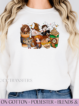 Wand School Iced Coffee - Full Color DTF Transfer