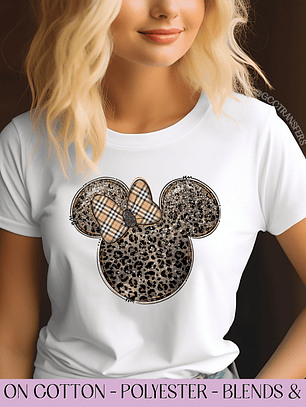 Leopard Mice Head - Full Color DTF Transfer