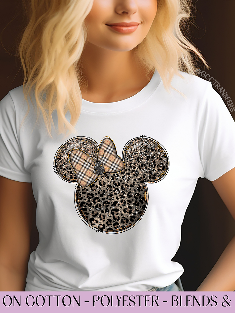 Leopard Mice Head - Full Color DTF Transfer 1