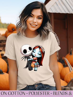 Baby Nightmare Character Hugging - Full Color DTF Transfer