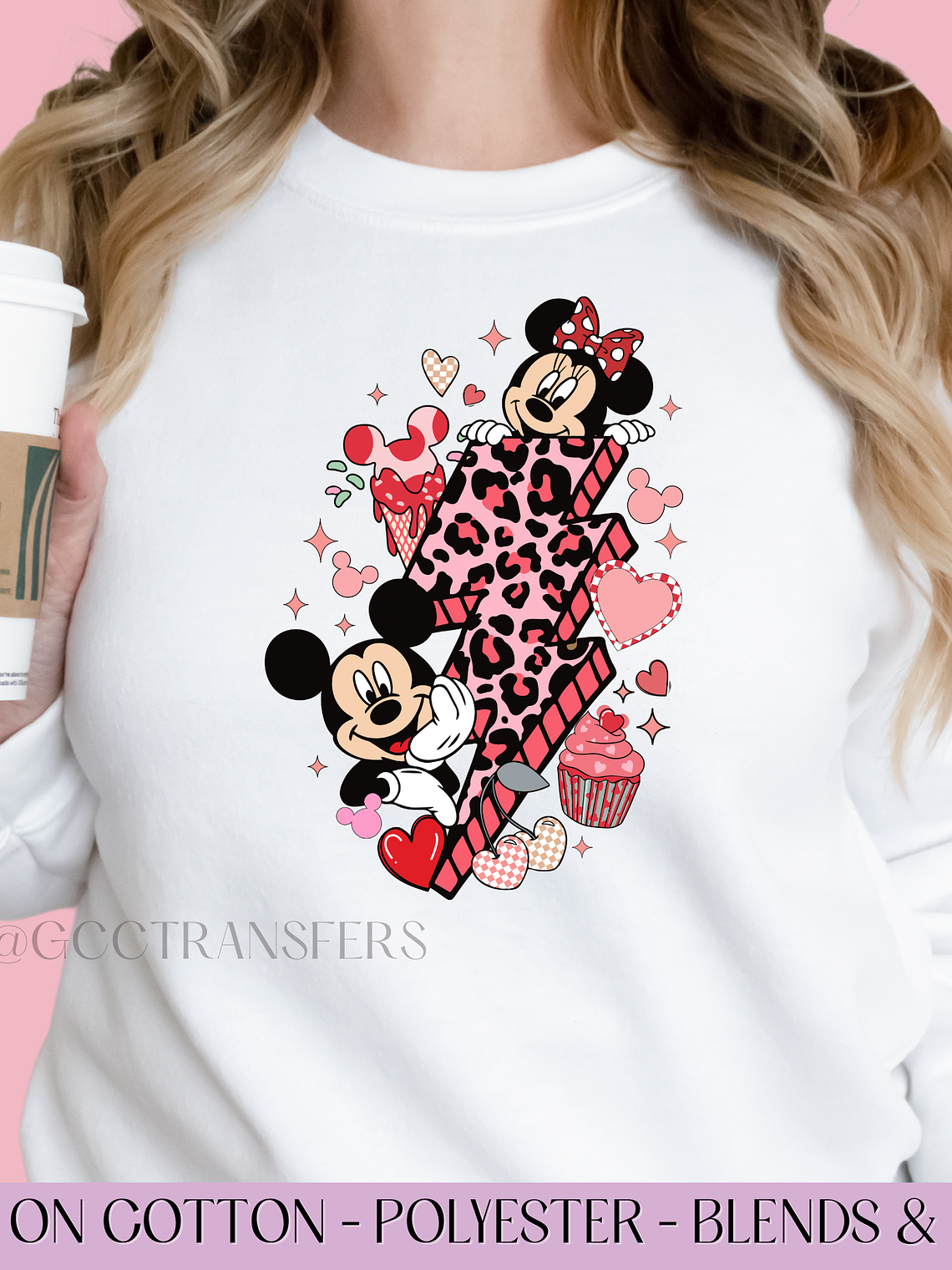 Retro Lightning Bolt Mice - Full Color DTF Transfer 1