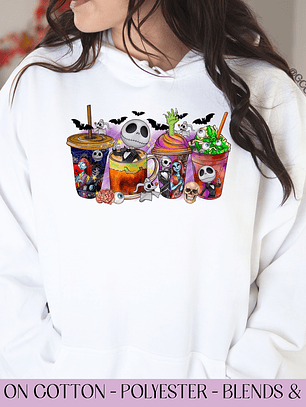 Iced Coffee Nightmare Halloween  - Full Color DTF Transfer