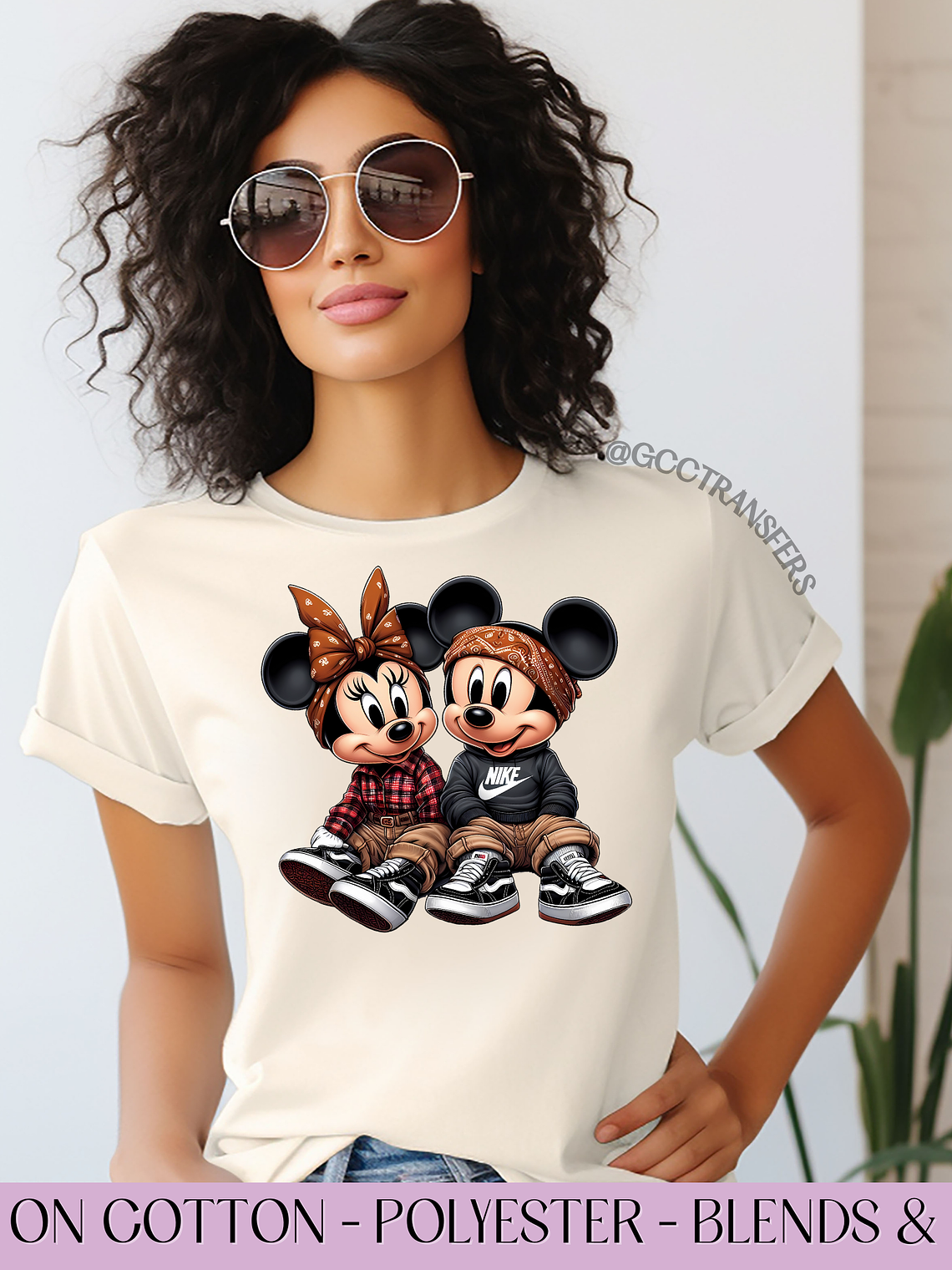 Chicano Mice Couple - Full Color DTF Transfer 1