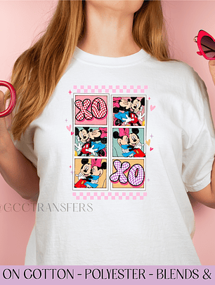 Mice XoXo Valentine - Full Color DTF Transfer