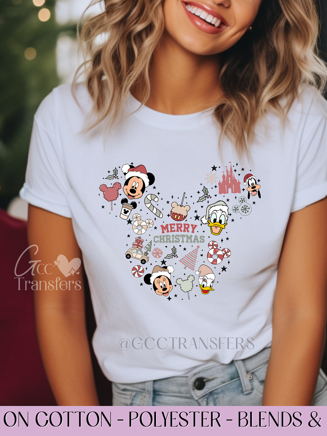 Wonderland Merry Christmas  - Full Color DTF Transfer 1