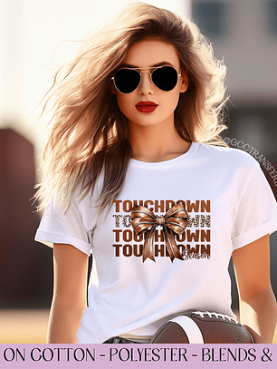 Touchdown Season Coquette - Full Color DTF Transfer